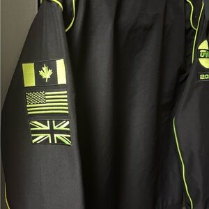 OVO Black and Neon Green Lightweight Jacket